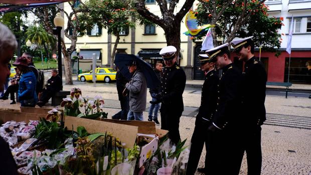 El buque escuela de la Armada sale a pasear por Madeira