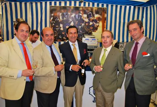 Jacobo Romero, Manuel Vázquez, José Manuel Díez, Nono Sancho y Luis López de Carrizosa