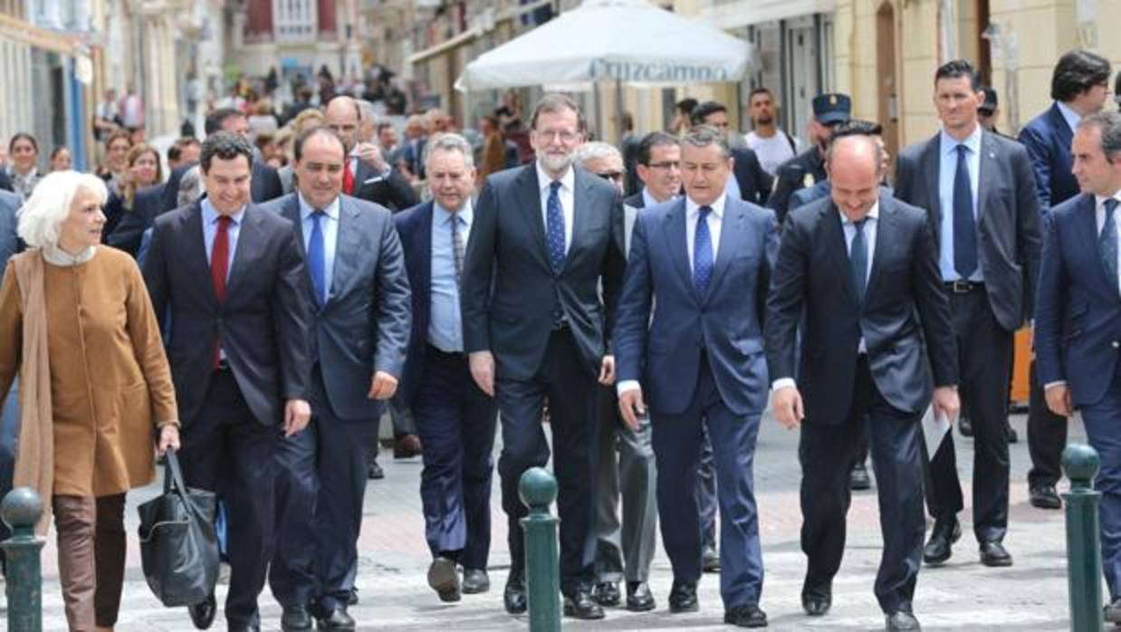 El presidente del Gobierno, en su visita este viernes a Cádiz.