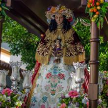 La Virgen del Rosario vestida de pastora