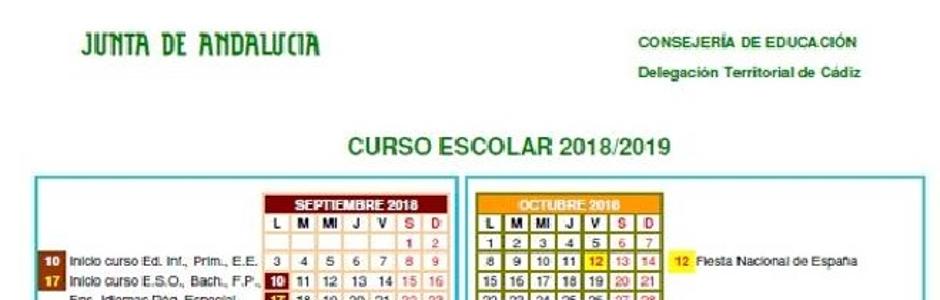 Descubre los festivos marcados en el calendario escolar 2018/2019