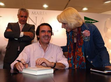 Teófila Martínez, en la presentación del libro del expresidente José María Aznar.