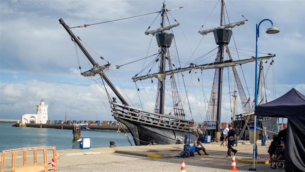 Momento durante el rodaje de Magi: Tensho Embassy en El Puerto de Santa María