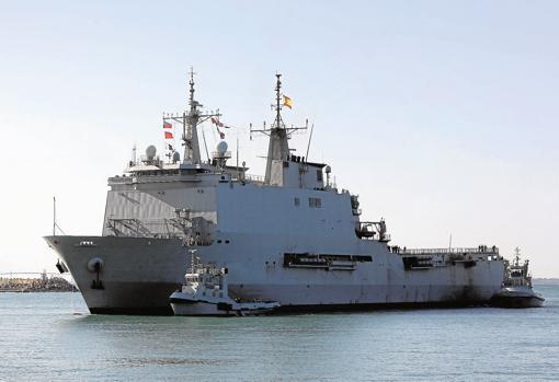 El 'Galicia' el pasado mes de agosto llegando a Rota tras participar en la operación 'Atalanta'.