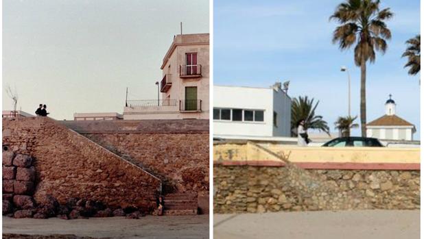 Los 15 escalones soterrados en la playa de Cádiz