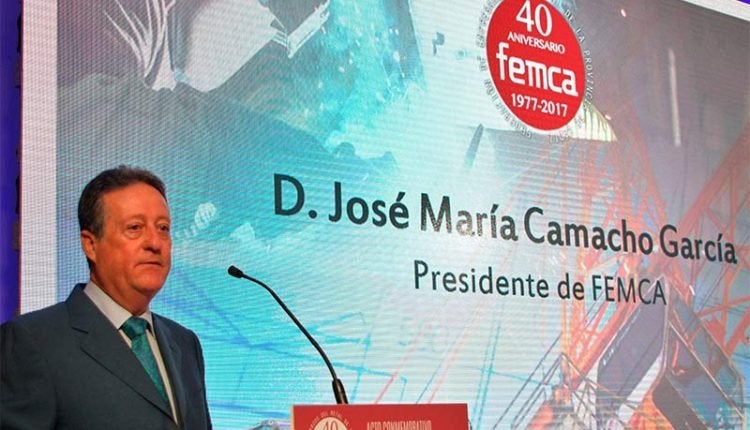 José María Camacho durante la conmemoración de los 40 años de Femca