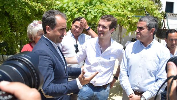 Pablo Casado esta tarde en Vejer