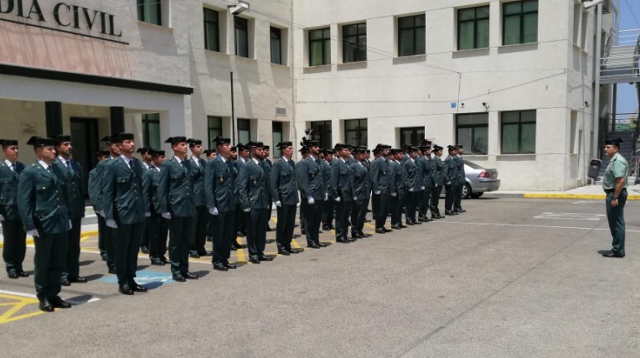 Hasta 48 guardias civiles alumnos se incorporan a la Comandancia de Cádiz