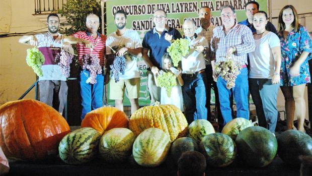 Uvas, sandías y calabazas de campeonato, en Los Palacios y Villafranca