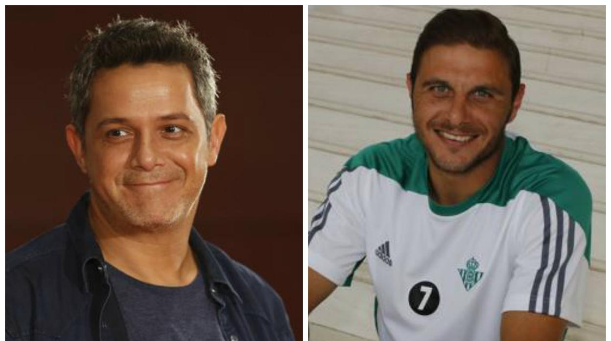 Alejandro Sanz y Joaquín Sánchez, dos gaditanos que presumen de su tierra.