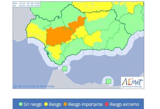 El tiempo en Cádiz: Alerta amarilla por altas temperaturas en el interior