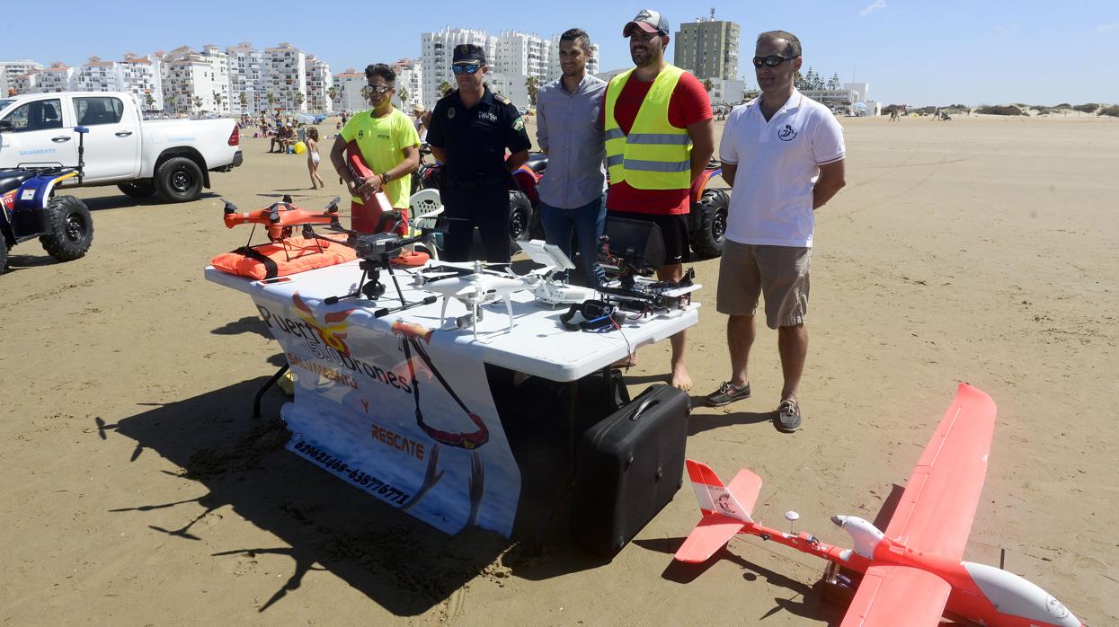 Las playas de El Puerto mejoran su seguridad con la utilización de drones