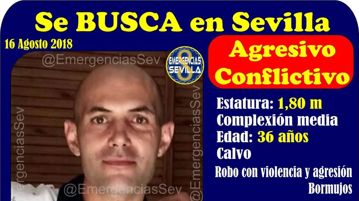 La alerta lanzada por la Policía Local de Sevilla a través de su cuenta de twitter @EmergenciasSev