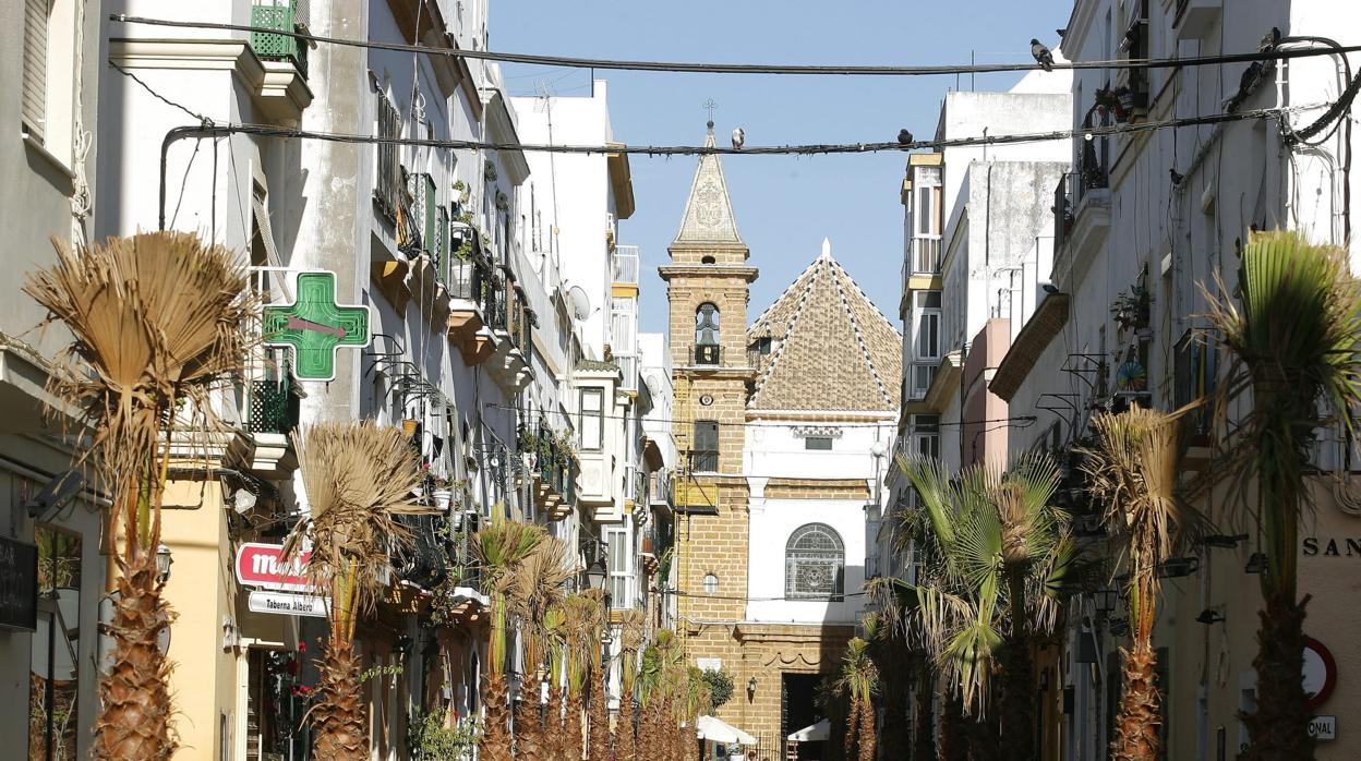 La calle la Palma es una de las zonas más afectadas por la nueva ordenanza que está en fase de elaboración.