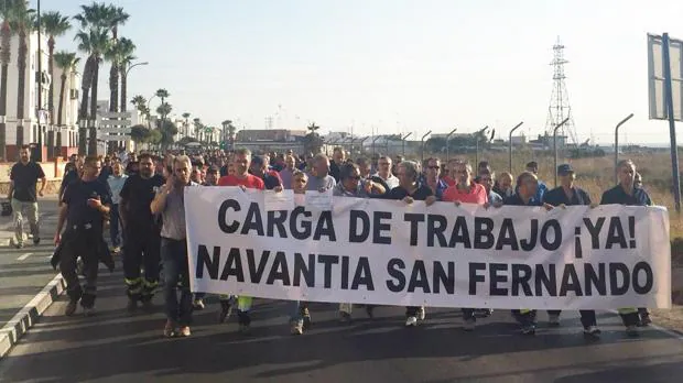 Los trabajadores de Navantia: «Sin confirmación no rebajaremos la tensión»