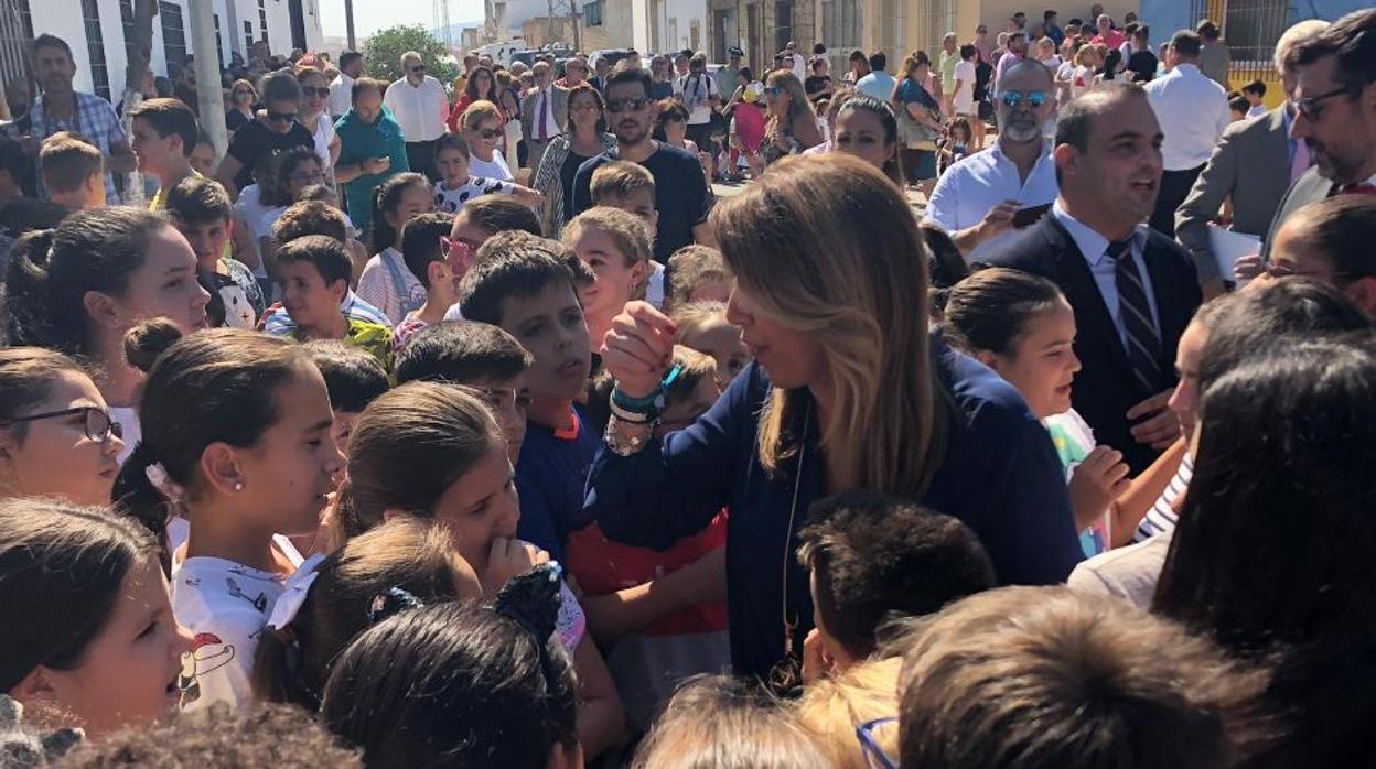 Susana Díaz ha visitado este miércoles El Palmar de Troya