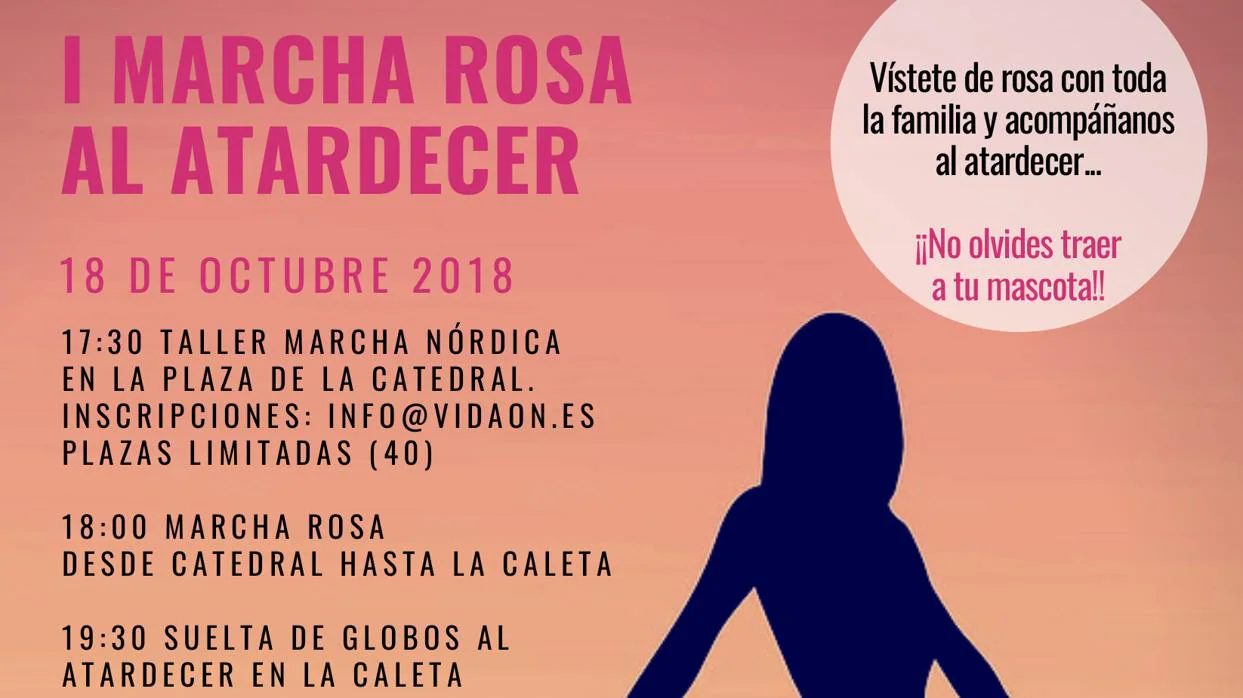 Agamama organiza la I Marcha Rosa al Atardecer para preparar el Día contra el Cáncer de Mama