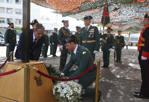 Sentido homenaje al guardia civil gaditano asesinado en Teruel