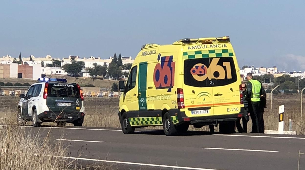 El herido ha sido atendido por el 061 en la carretera de Arahal-Morón de la Frontera