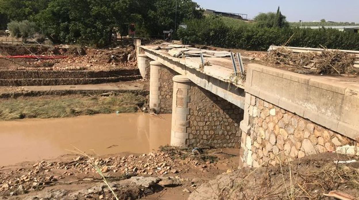 La Diputación de Sevilla ha reabierto el puente de El Rubio a Marinaleda dañado tras el temporal