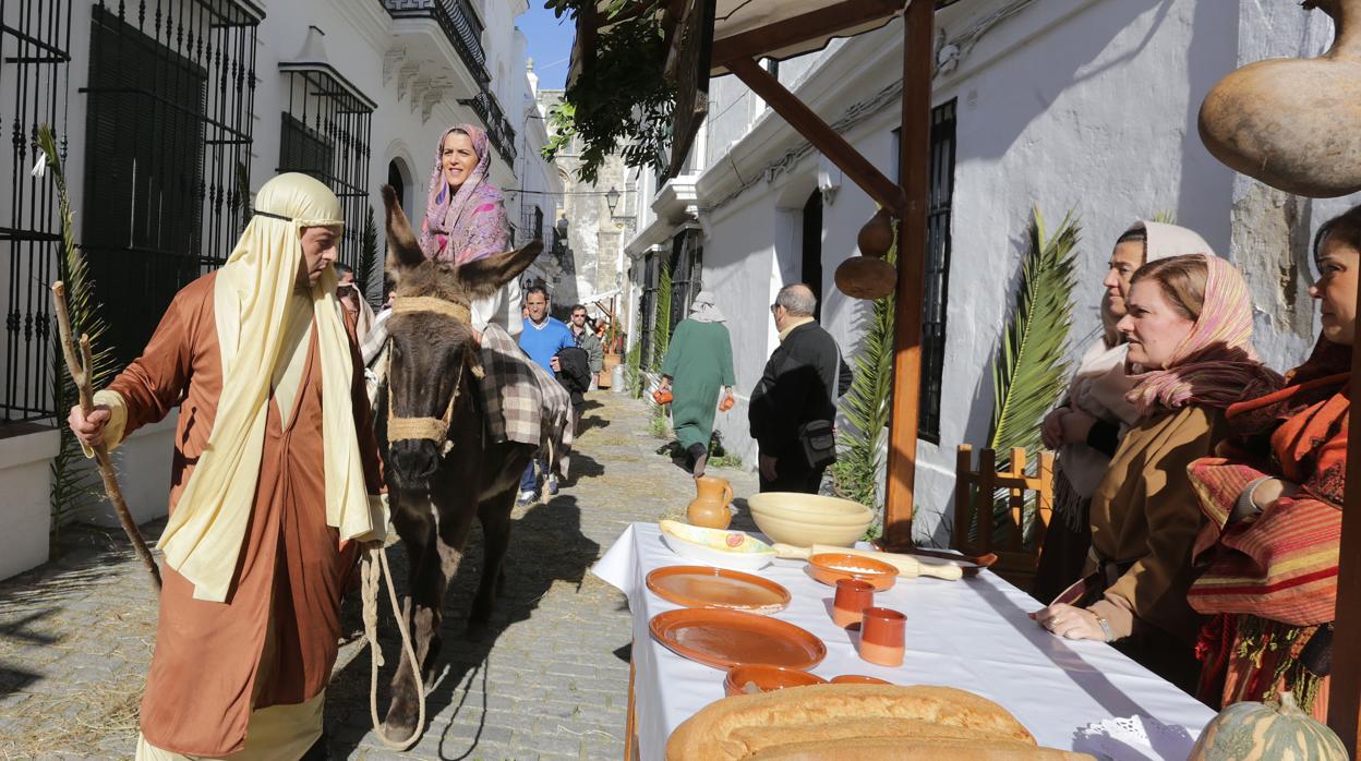 Belén viviente de Vejer en la pasada Navidad.