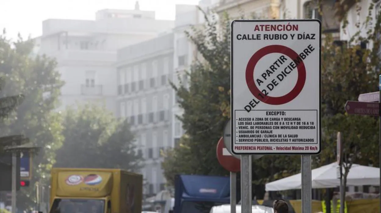 A partir del miércoles la entrada a Rubio y Díaz y otras calles estará restringido a vehículos.