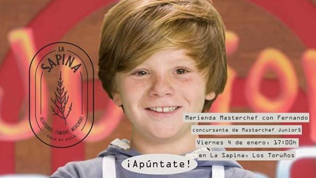 Merienda con Fernando, concursante de Masterchef Junior5