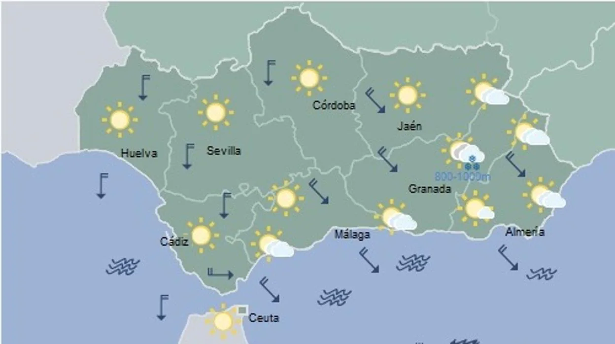 El tiempo en Cádiz: Cielos despejados y temperaturas en descenso