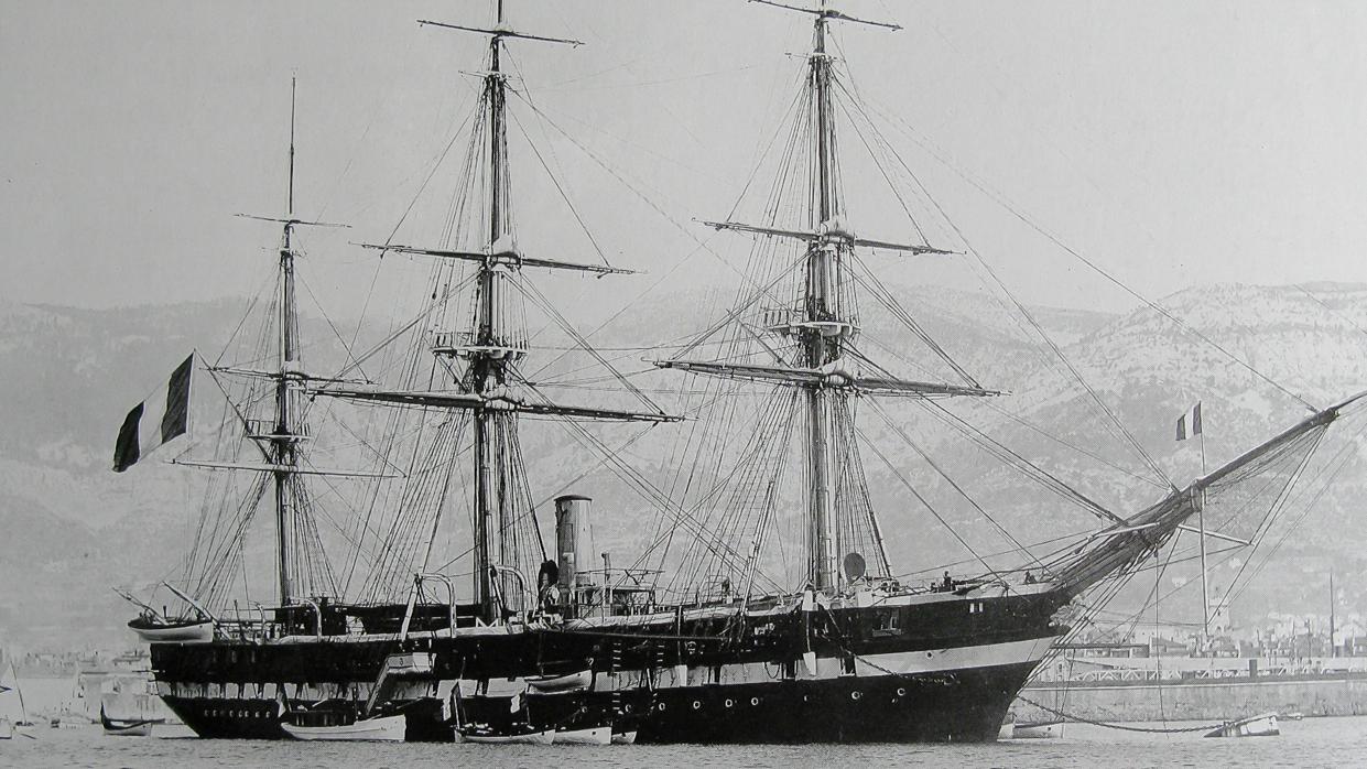 Fragata ‘Iphigènie’ en 1900.