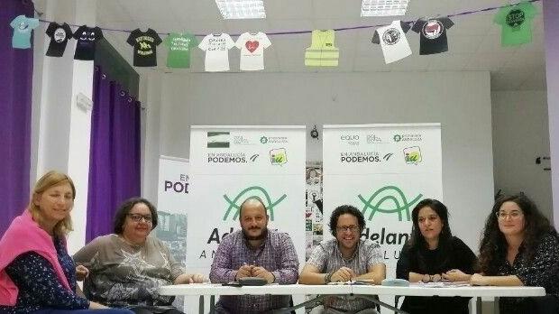 IU, Podemos, Izquierda Andalucista y Primavera Andaluza concurrirán juntos en Jerez