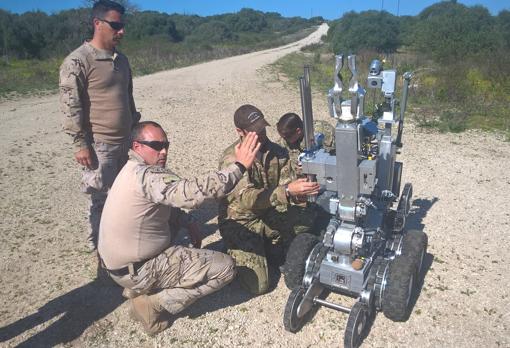Uno de los robots utilizados para desactivar explosivos.
