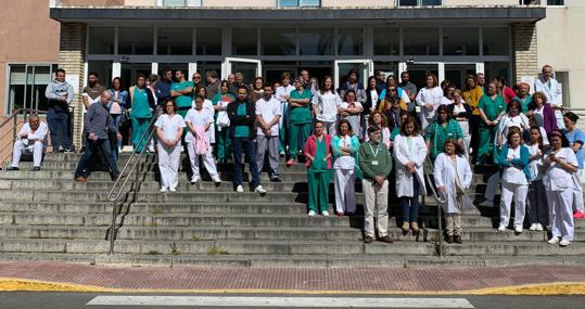 Trabajadores del Hospital de Jerez se concentran en recuerdo de Manuel Tundidor.