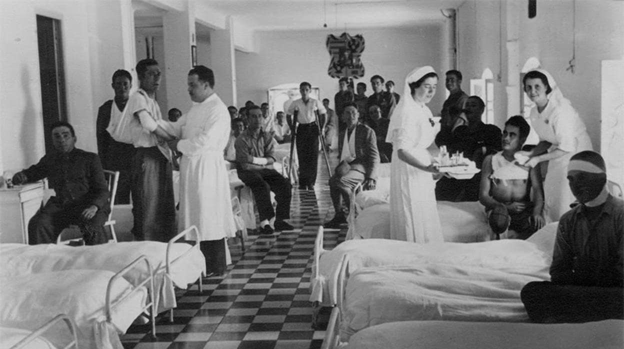 El hospital de la Misericordia se convirtió en hospital de campaña durante la Guerra Civil.