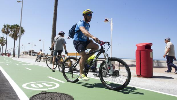 El martes se inician los trabajos del carril bici entre la calle Nereidas y la calle Caracolas de Cádiz