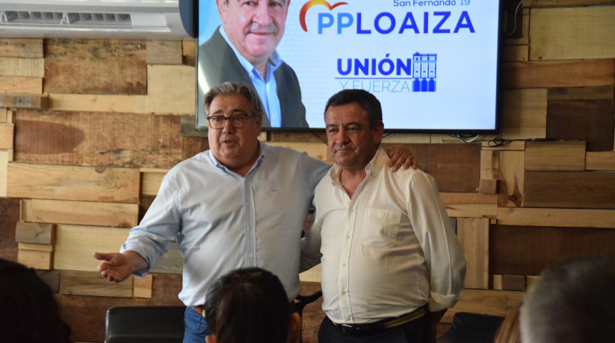 Zoida junto a José Loaiza en San Fernando.