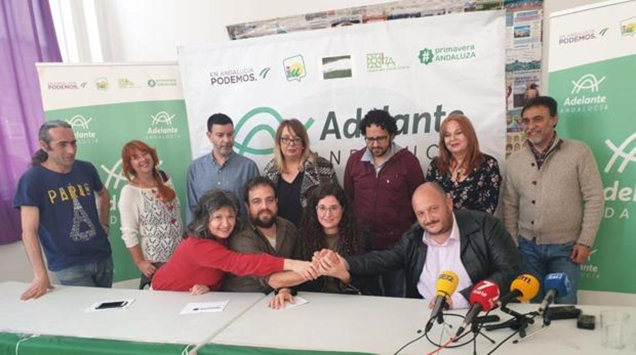 La candidatura de Adelante Jerez para estas elecciones municipales.