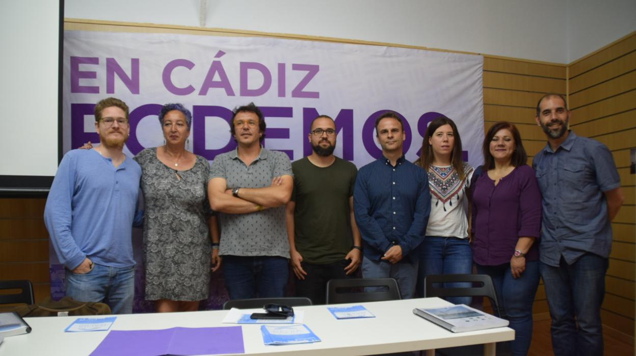 Presentación de la hoja de ruta de Podemos para los astilleros gaditanos.