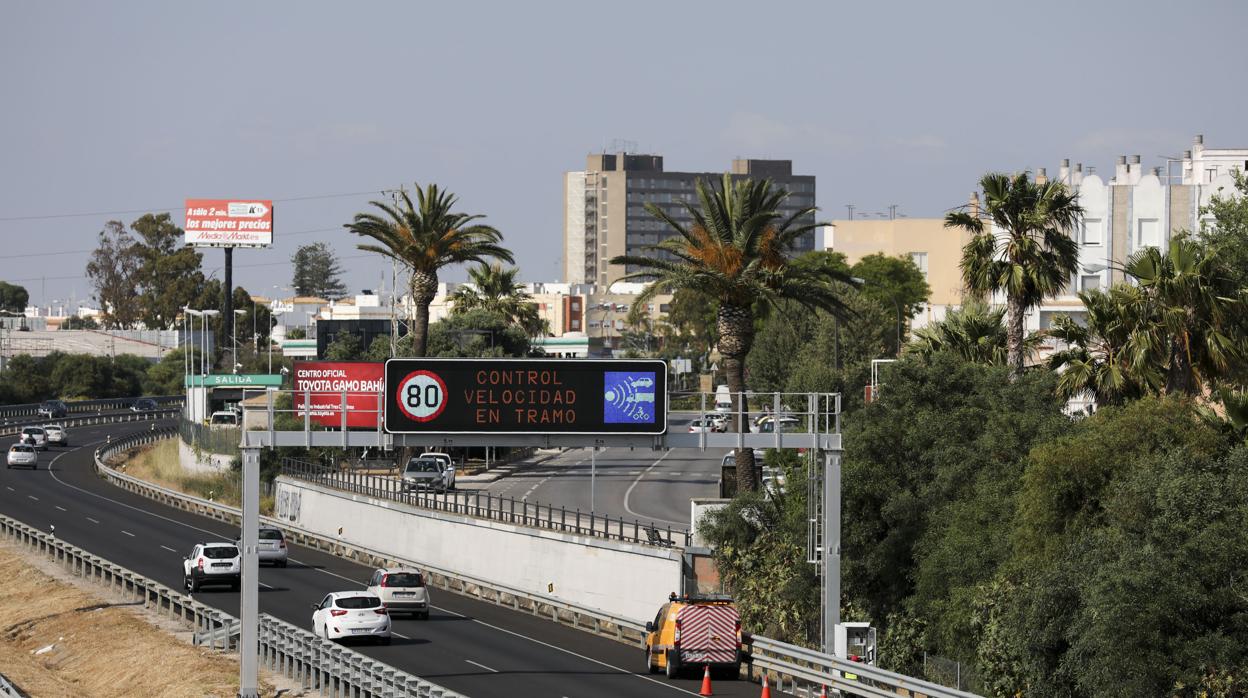 Radar de tramo, en San Fernando, inaugurado el pasado mayo