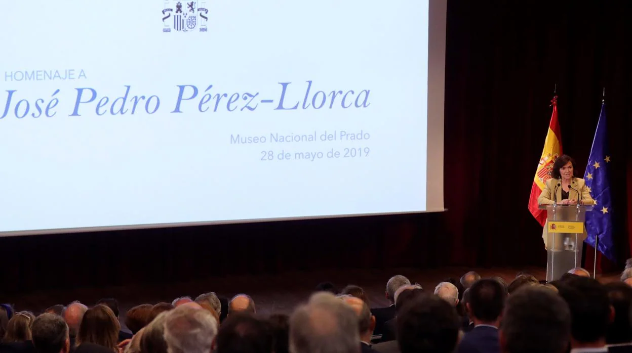 Homenaje al gaditano Pérez-Llorca en el Prado