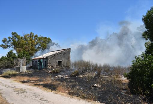 Incendio en Barbate