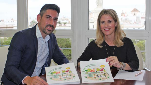 Ana Mestre conoce el nuevo modelo de negocio de Mercadona en la provincia de Cádiz