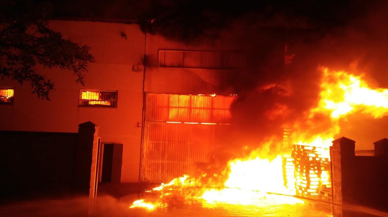 El incendio en Arcos de la Frontera.