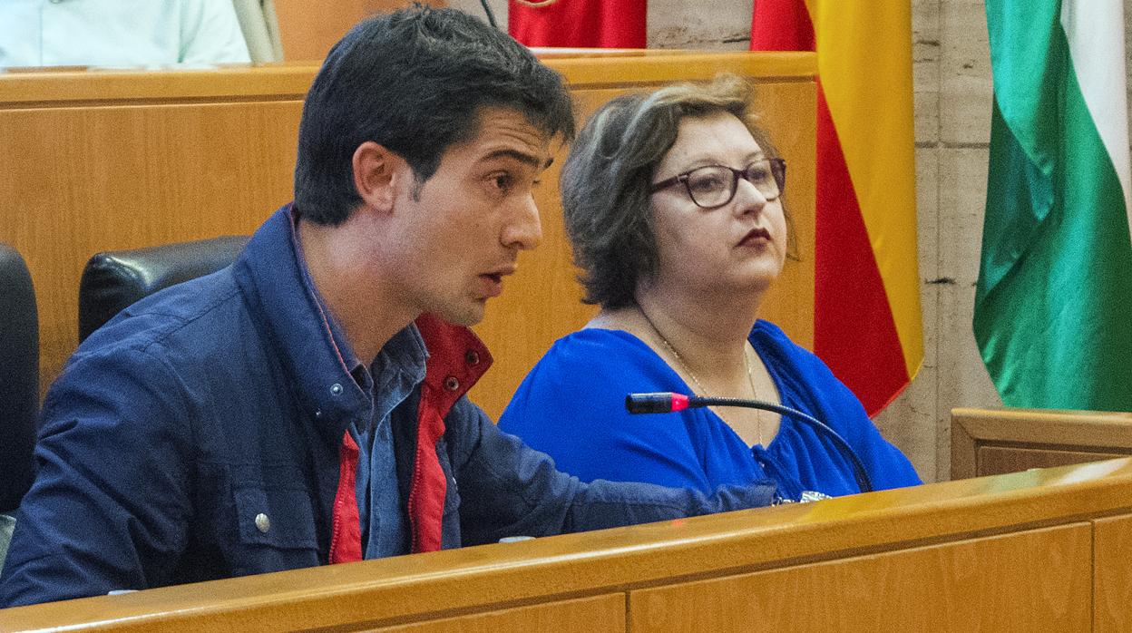 Luis Paniagua durante un pleno celebrado durante el mandato anterior en el Ayuntamiento de Dos Hermanas