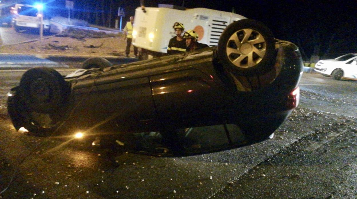 Imagen del vehículo accidentado.