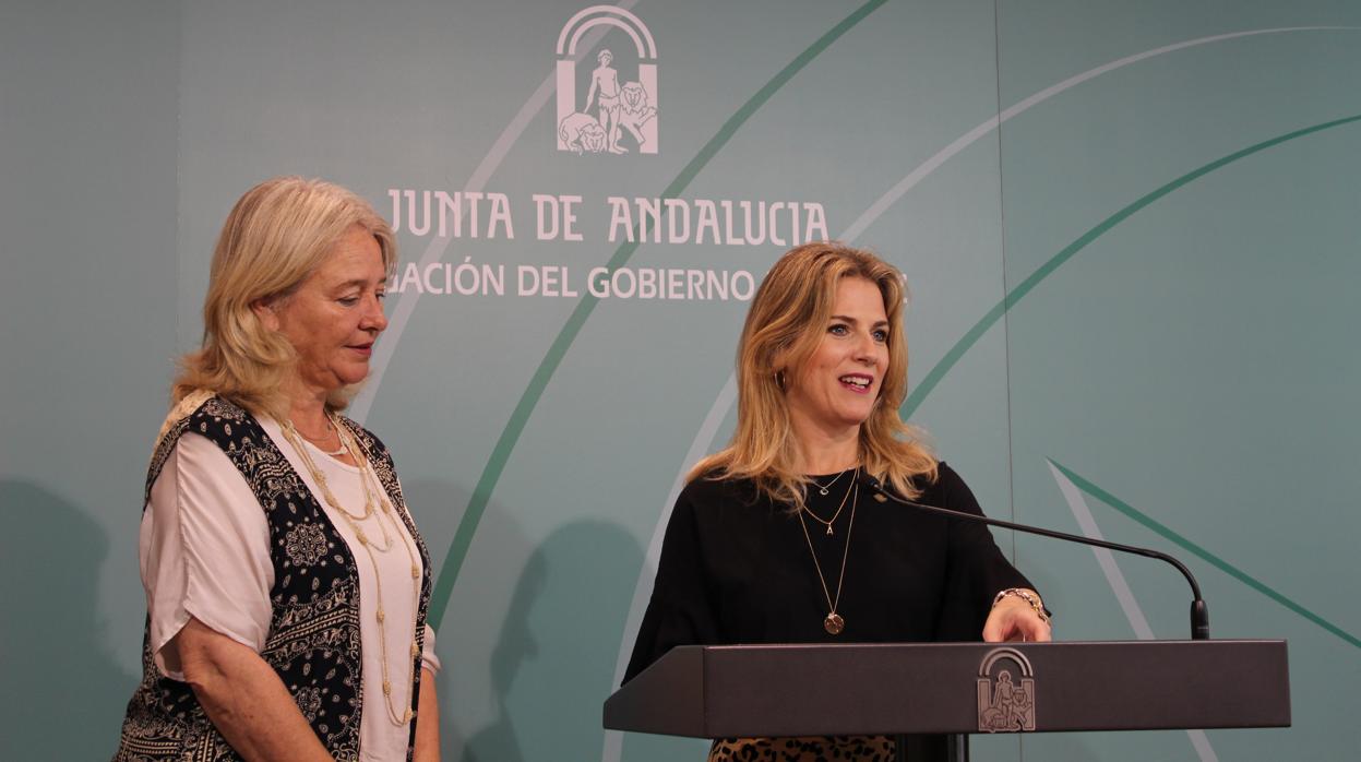 Ana Mestre y Mercedes Colombo en rueda de prensa