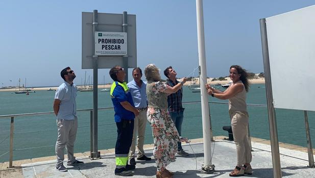 El puerto deportivo de Sancti Petri renueva, un año más, la Bandera Azul