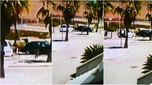 Vídeo: Narcos pasan fardos de un coche a otro en el tanatorio de Sanlúcar