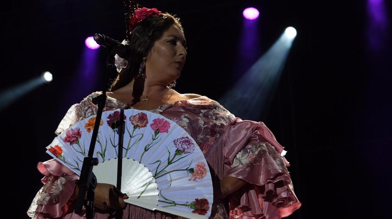 Un momento del concierto de Estrella Morente en Chiclana