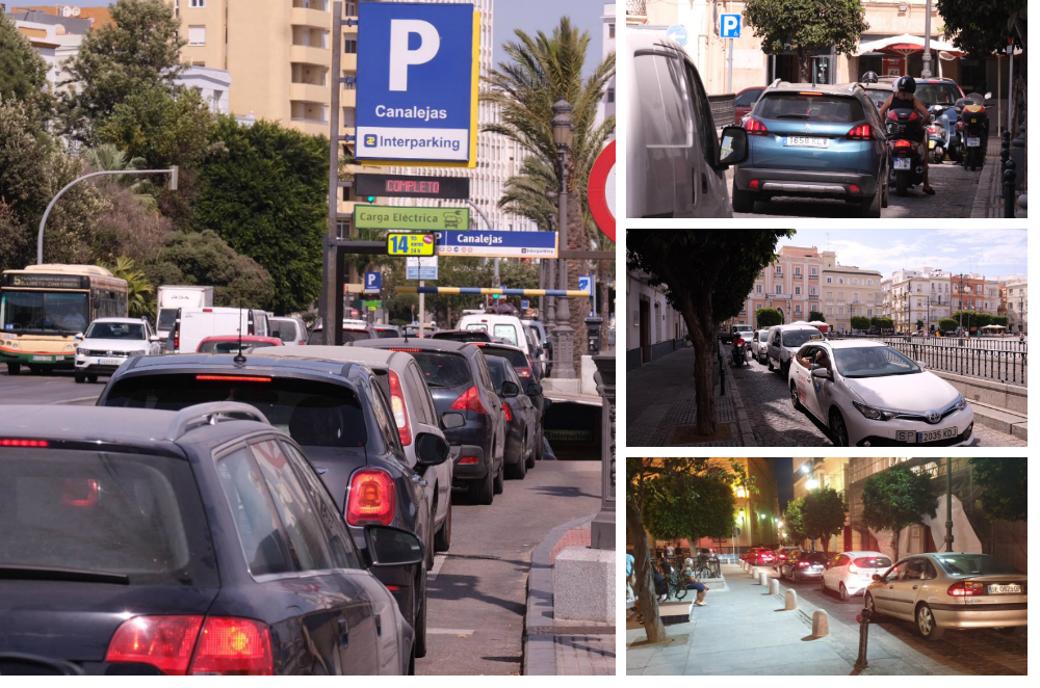 Atascos en el casco histórico de Cádiz