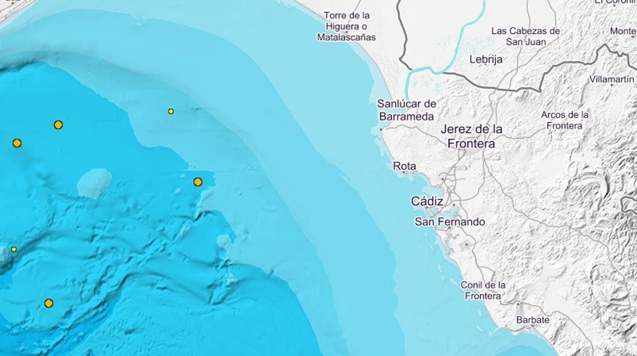 El Golfo de Cádiz registra siete terremotos de baja intensidad en tres días